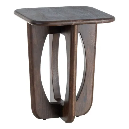Mesita auxiliar marrón en madera de mango 45x45x55cm - Ixia - 615791IX - foto-blanco