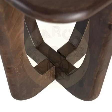 Mesita auxiliar marrón en madera de mango 45x45x55cm - Ixia - 615791IX - foto-secundaria-3