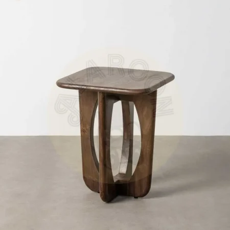 Mesita auxiliar marrón en madera de mango 45x45x55cm - Ixia - 615791IX - foto-secundaria-7
