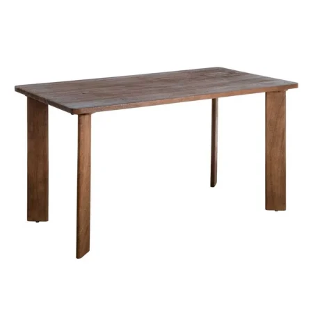 Mesa de madera de mango marrón 145x80x75cm - Ixia - 615807IX - foto-blanco