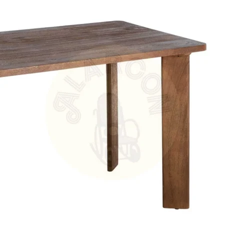 Mesa de madera de mango marrón 145x80x75cm - Ixia - 615807IX - foto-secundaria-1