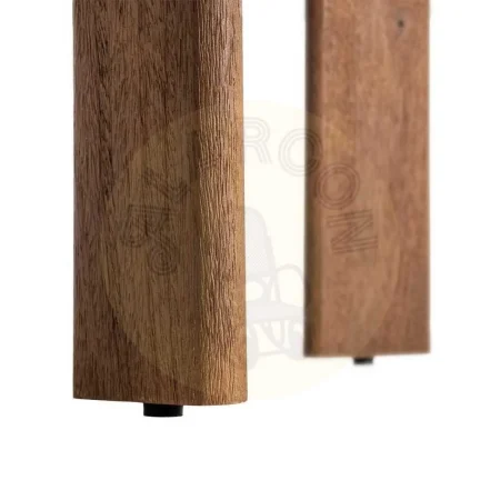 Mesa de madera de mango marrón 145x80x75cm - Ixia - 615807IX - foto-secundaria-8