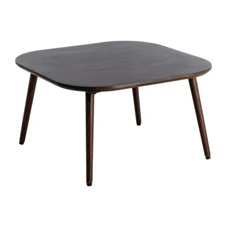 Mesita auxiliar marrón oscuro en madera de mango 80x80x45cm - Ixia - 615809IX - foto-blanco