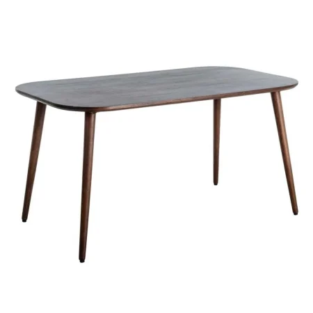 Mesa en madera de mango marrón oscuro 145x80x75cm - Ixia - 615813IX - foto-blanco