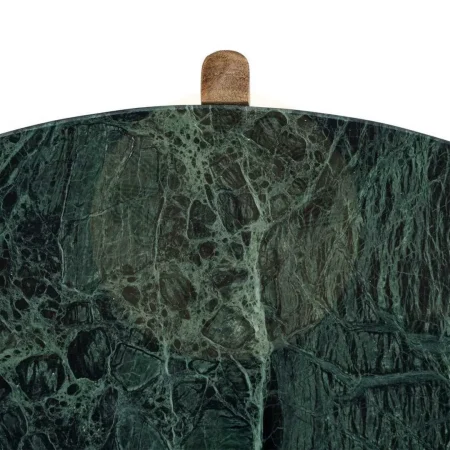 Mesa de centro natural y verde en madera de mango con sobre de mármol 80x80x35cm - Ixia - 615815IX - foto-secundaria-3