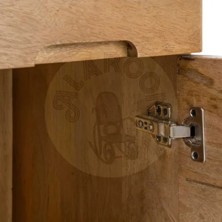Escritorio natural en madera de mango para salón 110x50x75cm - Ixia - 615818IX - foto-secundaria-5