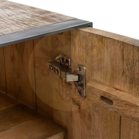 Mueble TV Ohio madera de mango natural y hierro con puertas y cajones - Ixia 150x44x55cm - Ixia - 615820IX - foto-secundaria-3