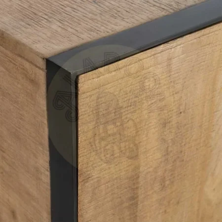 Mueble TV Ohio madera de mango natural y hierro con puertas y cajones - Ixia 150x44x55cm - Ixia - 615820IX - foto-secundaria-5