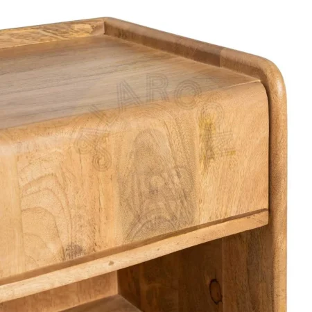 Mesita auxiliar natural en madera de mango con cajón 45x35x50cm - Ixia - 615868IX - foto-secundaria-5