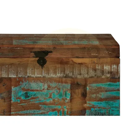 Baúl Tolim de madera reciclada multicolor gran capacidad estilo rústico artesanal 80x40x40cm - Giner y Colomer - 6158GYC - foto-secundaria-4