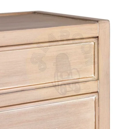 Mesita en madera de abeto y DM marrón claro con 3 cajones 65x40x65cm - Ixia - 615913IX - foto-secundaria-3