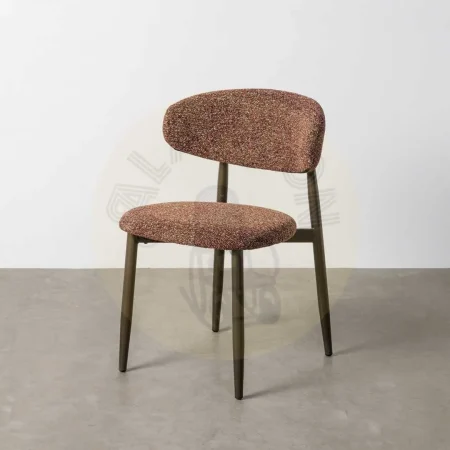 Silla en tejido teja con estructura metálica 53x51x76.50cm - Ixia - 615914IX - foto-secundaria-12