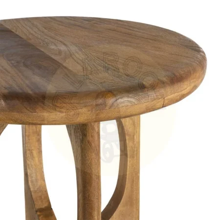 Mesa centro en madera de mango color miel 55x55x47cm - Ixia - 615948IX - foto-secundaria-1