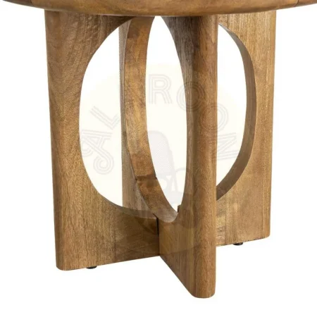 Mesa centro en madera de mango color miel 55x55x47cm - Ixia - 615948IX - foto-secundaria-4