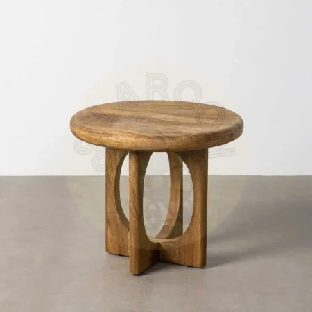 Mesa centro en madera de mango color miel 55x55x47cm - Ixia - 615948IX - foto-secundaria-9