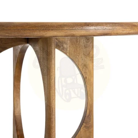 Mesa de comedor miel en madera de mango 125x125x76cm - Ixia - 615952IX - foto-secundaria-2