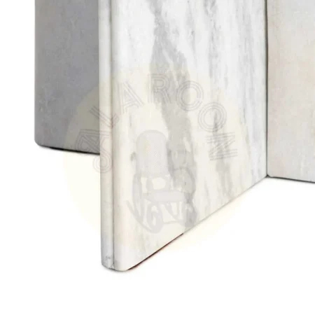 Mesa de centro blanco de piedra natural 100x100x48cm - Ixia - 616079IX - foto-secundaria-3