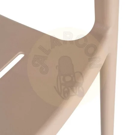 Silla apilable de polipropileno beige de uso contract apta para exterior cumple EN16139 56.50x54x83.50cm - Ixia - 616119IX - foto-secundaria-7