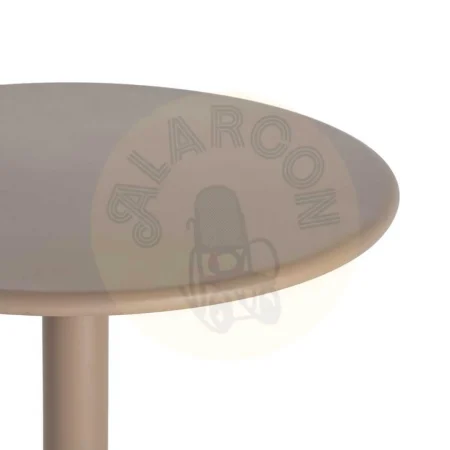 Mesa de salón beige en metal 70x70x73cm - Ixia - 616121IX - foto-secundaria-1