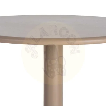 Mesa de salón beige en metal 70x70x73cm - Ixia - 616121IX - foto-secundaria-2
