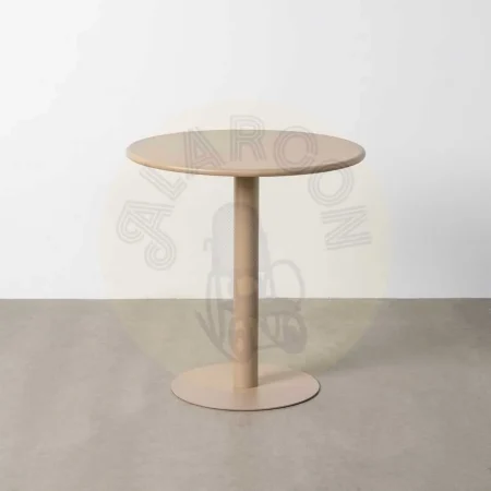 Mesa de salón beige en metal 70x70x73cm - Ixia - 616121IX - foto-secundaria-6