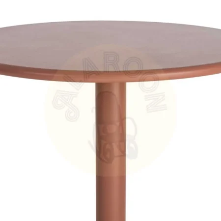 Mesa de metal color terracota para salón 70x70x73cm - Ixia - 616122IX - foto-secundaria-2