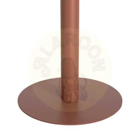 Mesa de metal color terracota para salón 70x70x73cm - Ixia - 616122IX - foto-secundaria-4