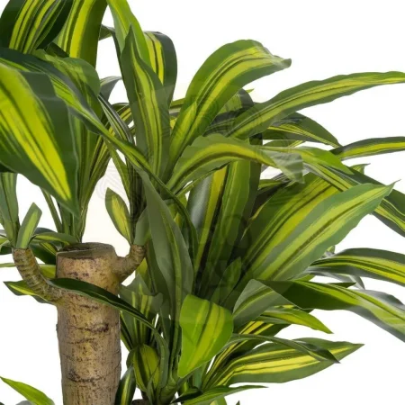 Planta artificial Dracaena verde con hojas de polietileno y macetero de PVC 100x140cm - Ixia - 616125IX - foto-secundaria-1