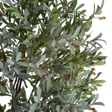 Planta olivo artificial verde hojas en polietileno tronco en poliuretano macetero en PVC 130x240cm - Ixia - 616127IX - foto-secundaria-1