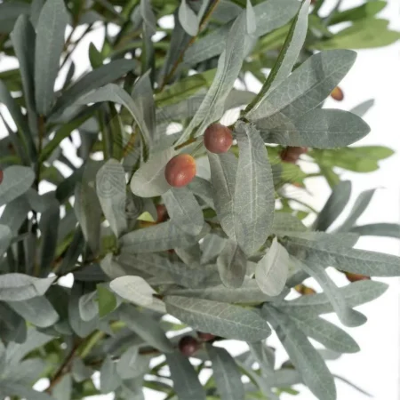 Planta olivo artificial verde hojas en polietileno tronco en poliuretano macetero en PVC 130x240cm - Ixia - 616127IX - foto-secundaria-2