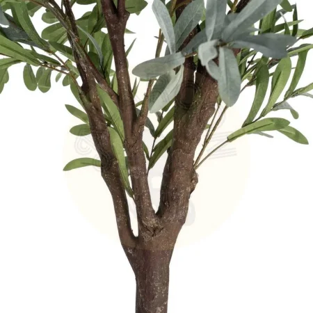 Planta olivo artificial verde hojas en polietileno tronco en poliuretano macetero en PVC 130x240cm - Ixia - 616127IX - foto-secundaria-3