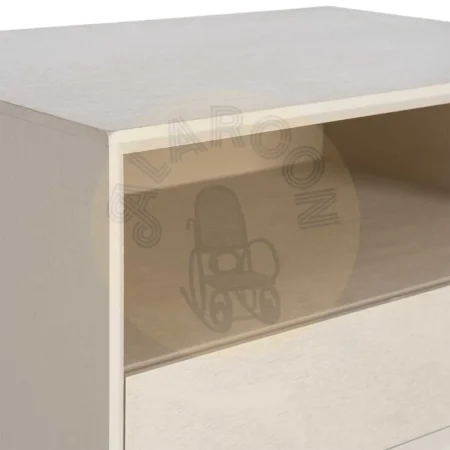 Mesita de noche crema en DM con cajón 50x35x50cm - Ixia - 616141IX - foto-secundaria-3