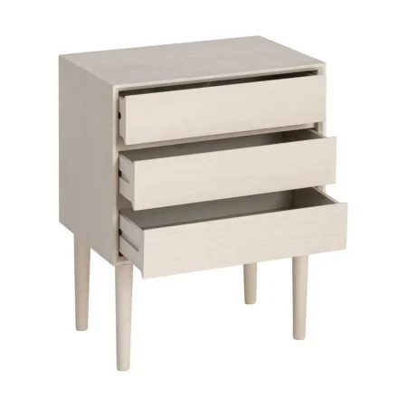 Mesita crema en DM con cajón y patas 50x35x62.50cm - Ixia - 616142IX - foto-blanco