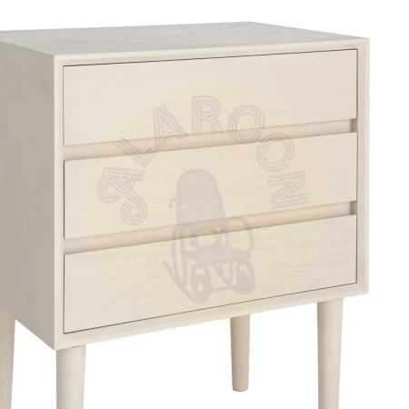 Mesita crema en DM con cajón y patas 50x35x62.50cm - Ixia - 616142IX - foto-secundaria-1