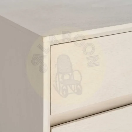 Mesita crema en DM con cajón y patas 50x35x62.50cm - Ixia - 616142IX - foto-secundaria-2