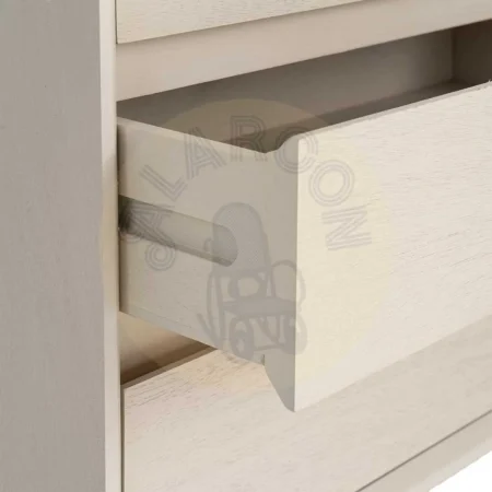 Mesita crema en DM con cajón y patas 50x35x62.50cm - Ixia - 616142IX - foto-secundaria-3