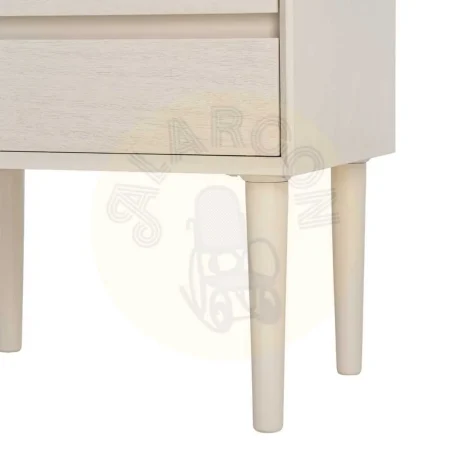 Mesita crema en DM con cajón y patas 50x35x62.50cm - Ixia - 616142IX - foto-secundaria-5