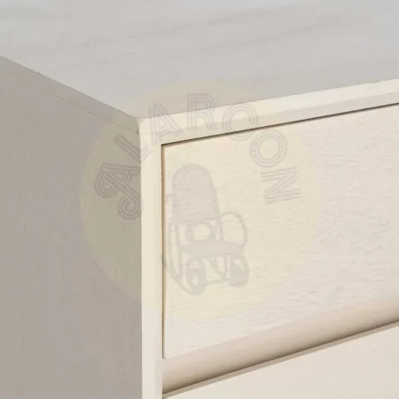 Mesita crema en DM para dormitorio 50x35x50cm - Ixia - 616143IX - foto-secundaria-3