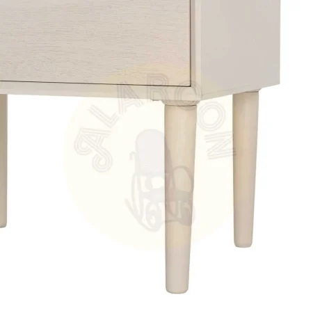 Mesita crema en DM para dormitorio 50x35x50cm - Ixia - 616143IX - foto-secundaria-6