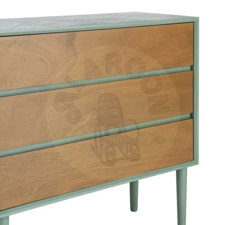 Cómoda verde en DM para dormitorio 75x35x75cm - Ixia - 616145IX - foto-secundaria-1