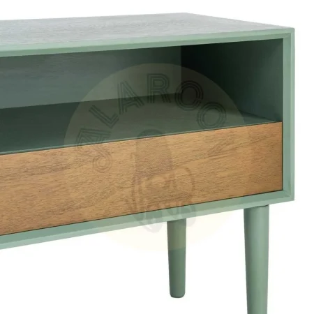 Mesita de dormitorio con cajón lacada en DM color verde 50x35x50cm - Ixia - 616146IX - foto-secundaria-2