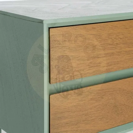 Mesita de dormitorio verde en DM con cajón 50x35x50cm - Ixia - 616148IX - foto-secundaria-3