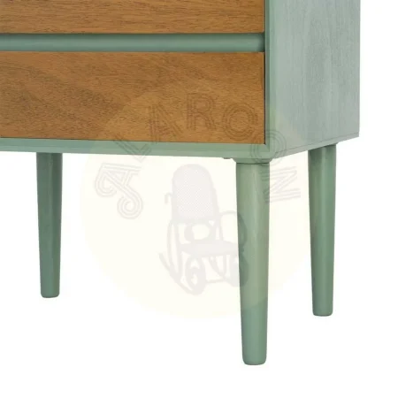 Mesita de dormitorio verde en DM con cajón 50x35x50cm - Ixia - 616148IX - foto-secundaria-6