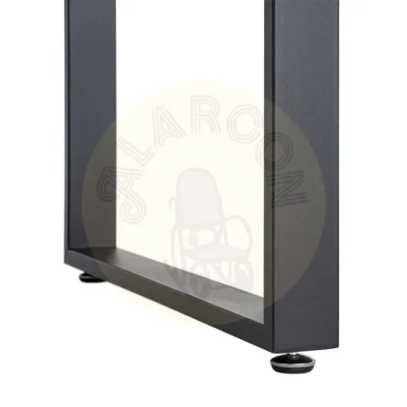 Mesa extensible natural en DM y metal para salón 120x80x76cm - Ixia - 616169IX - foto-secundaria-6