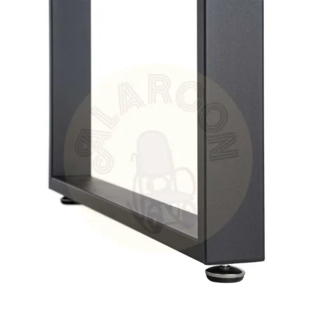 Mesa extensible marrón en tablero de DM y estructura de hierro 120x80x76cm - Ixia - 616170IX - foto-secundaria-6