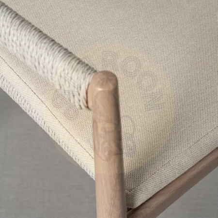 Silla apilable de acero y ratán PE para exterior con cojines desenfundables 55x55x85cm - Ixia - 616175IX - foto-secundaria-3