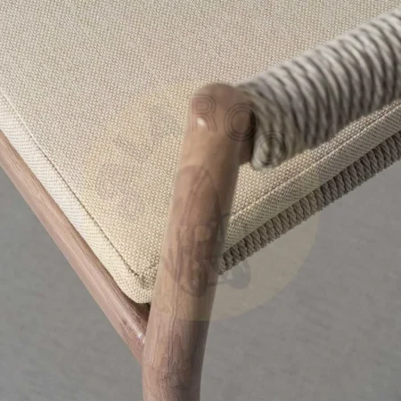 Silla apilable de acero y ratán PE para exterior con cojines desenfundables 55x55x85cm - Ixia - 616175IX - foto-secundaria-7