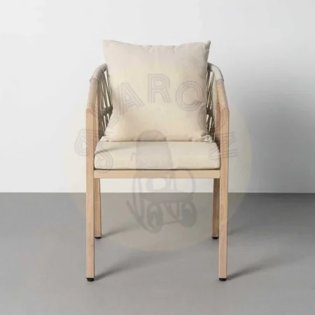 Silla de acero y rattán PE de exterior con cojines desenfundables 54x61x78cm - Ixia - 616179IX - foto-secundaria-3