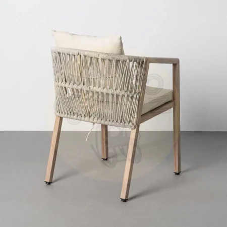 Silla de acero y rattán PE de exterior con cojines desenfundables 54x61x78cm - Ixia - 616179IX - foto-secundaria-5