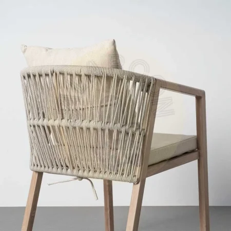 Silla de acero y rattán PE de exterior con cojines desenfundables 54x61x78cm - Ixia - 616179IX - foto-secundaria-6